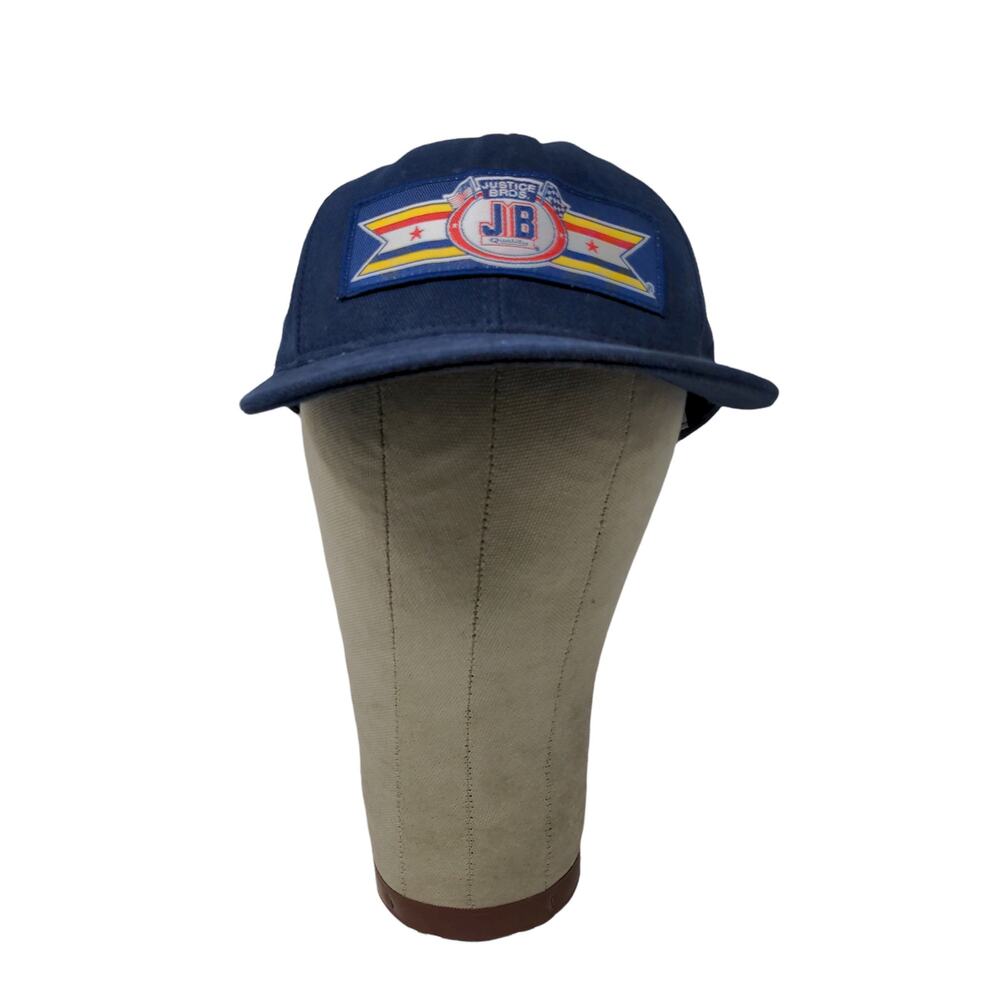Justice Bros Snapback Hat Blue OSFA Embroidered Logo Made in USA